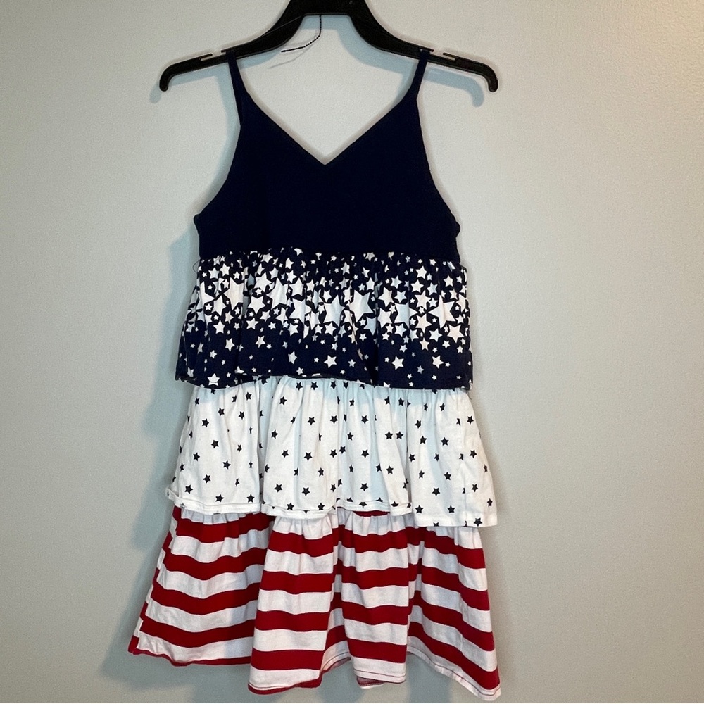 The Children's Place Red, Blue and White Sundress Sleeveless Casual